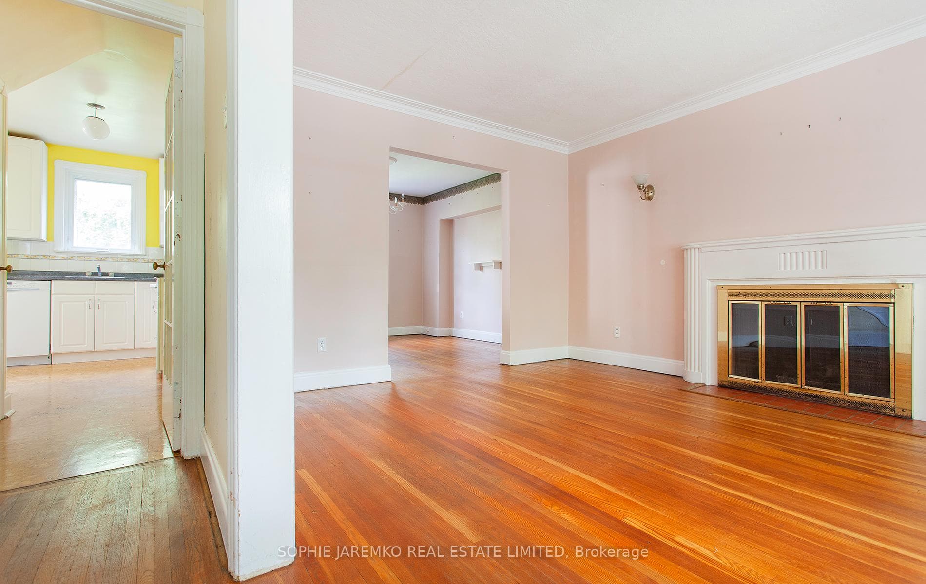 Living room is open to the dining room