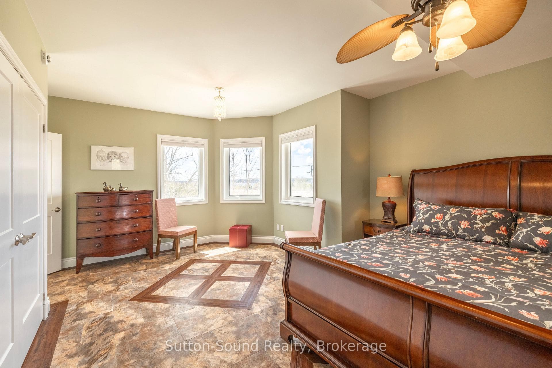 Primary bedroom on second floor