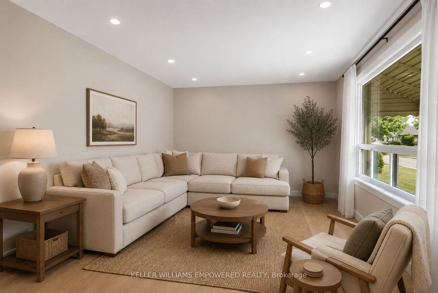 Virtually Redesigned Living Room