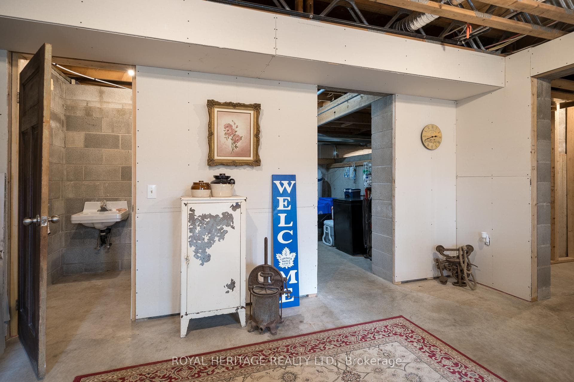 Lower Level with Rooms to Expand