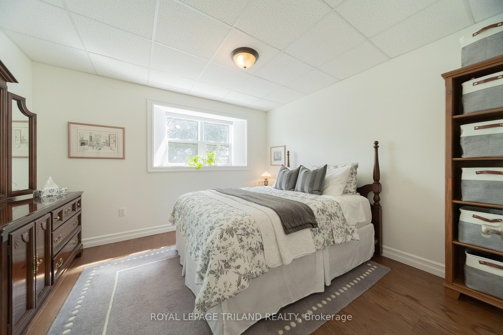 2nd bedroom with hardwood floors