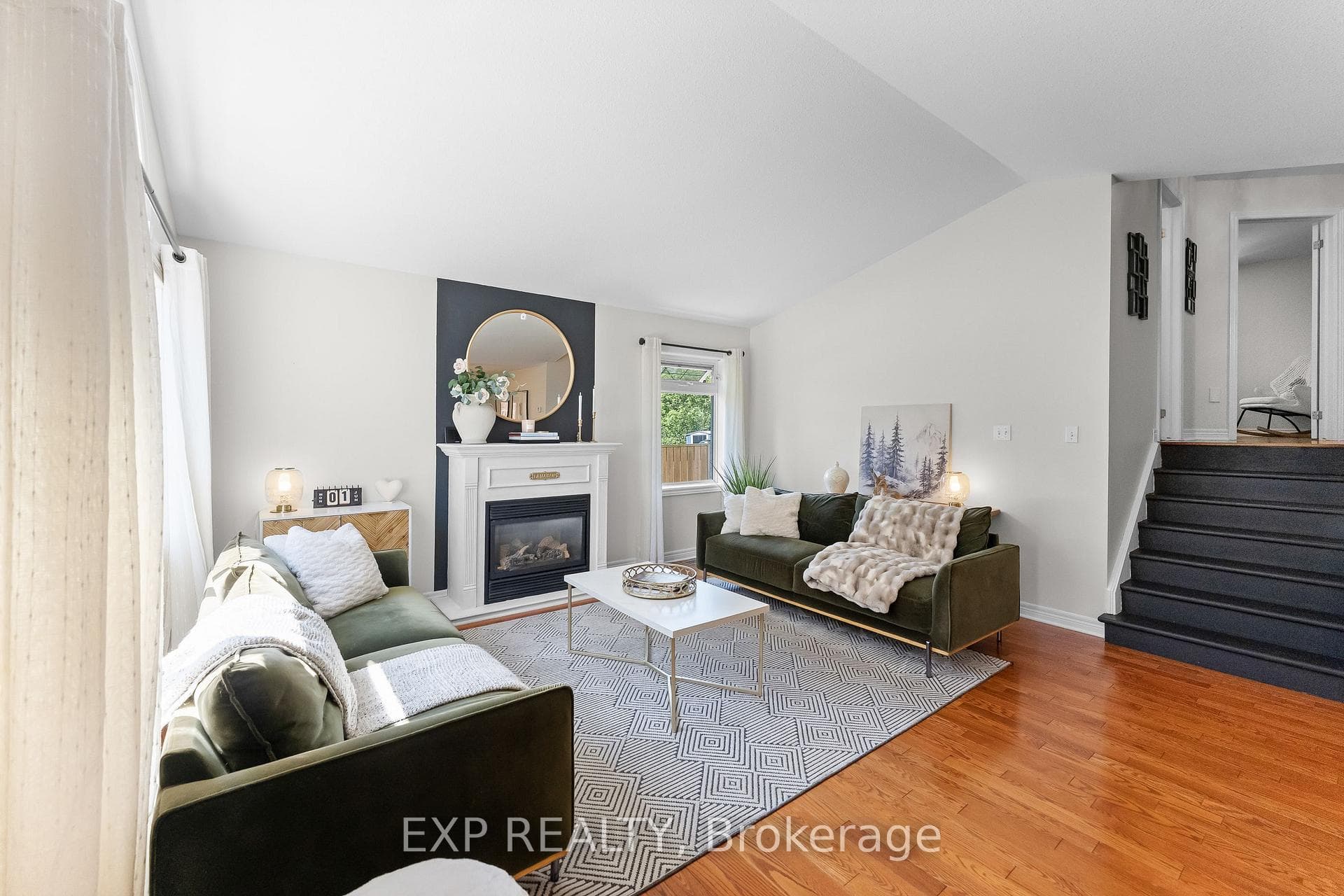 Living Room with Gas Fireplace