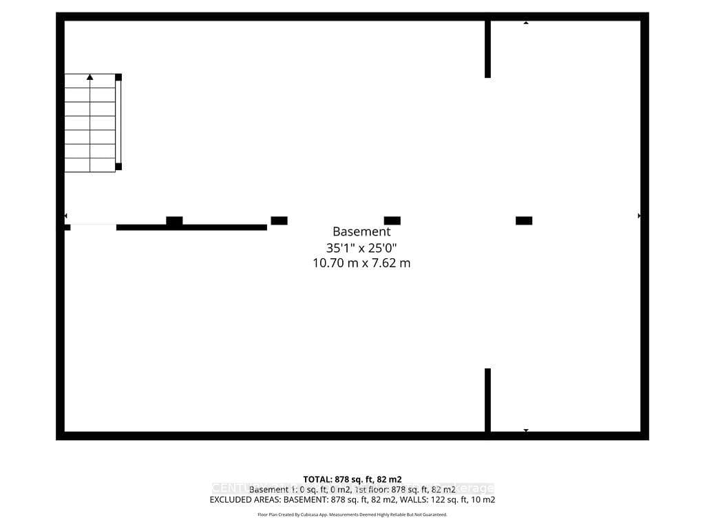 BASEMENT FLOOR PLAN WITH ABUNDANT POTENTIAL