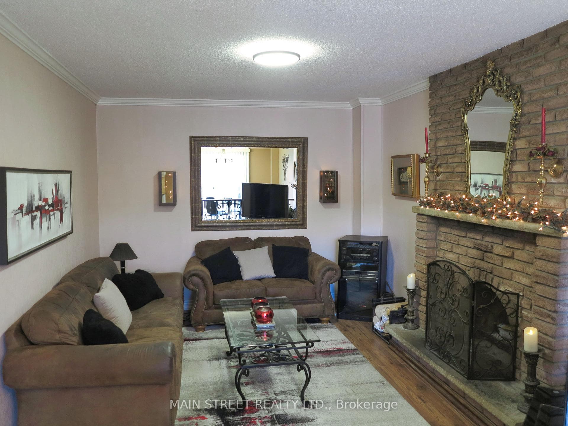 Family Room overlooks the kitchen