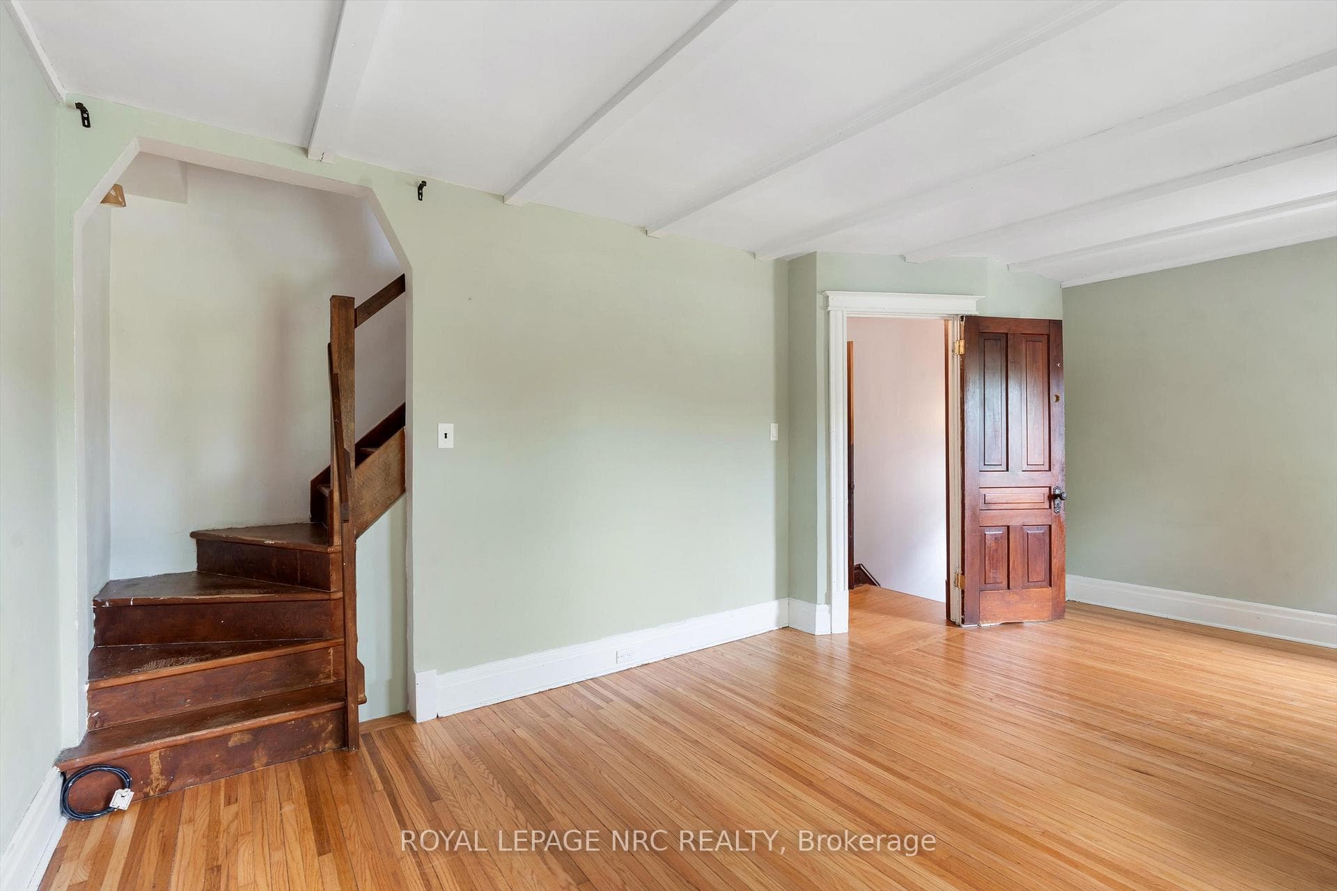 Upper bedroom with walk up attic