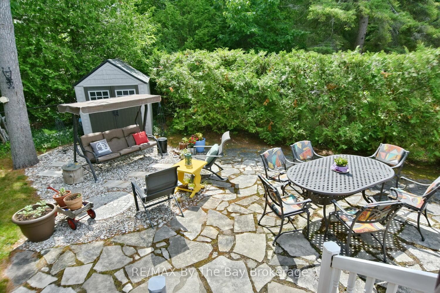 Nice Stone Patio Area
