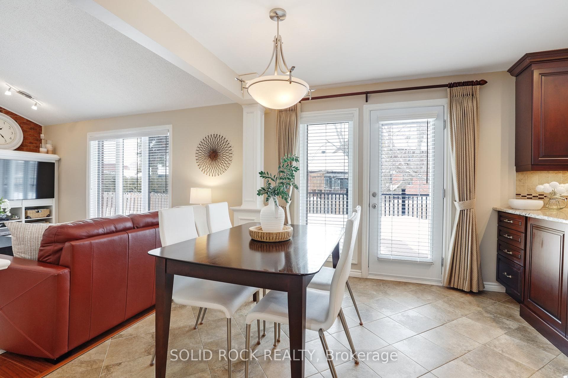 Patio door access to your deck outside
