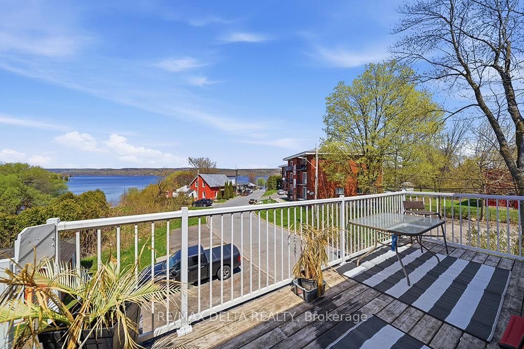 River view from upper balcony of 2-bedroom apt.