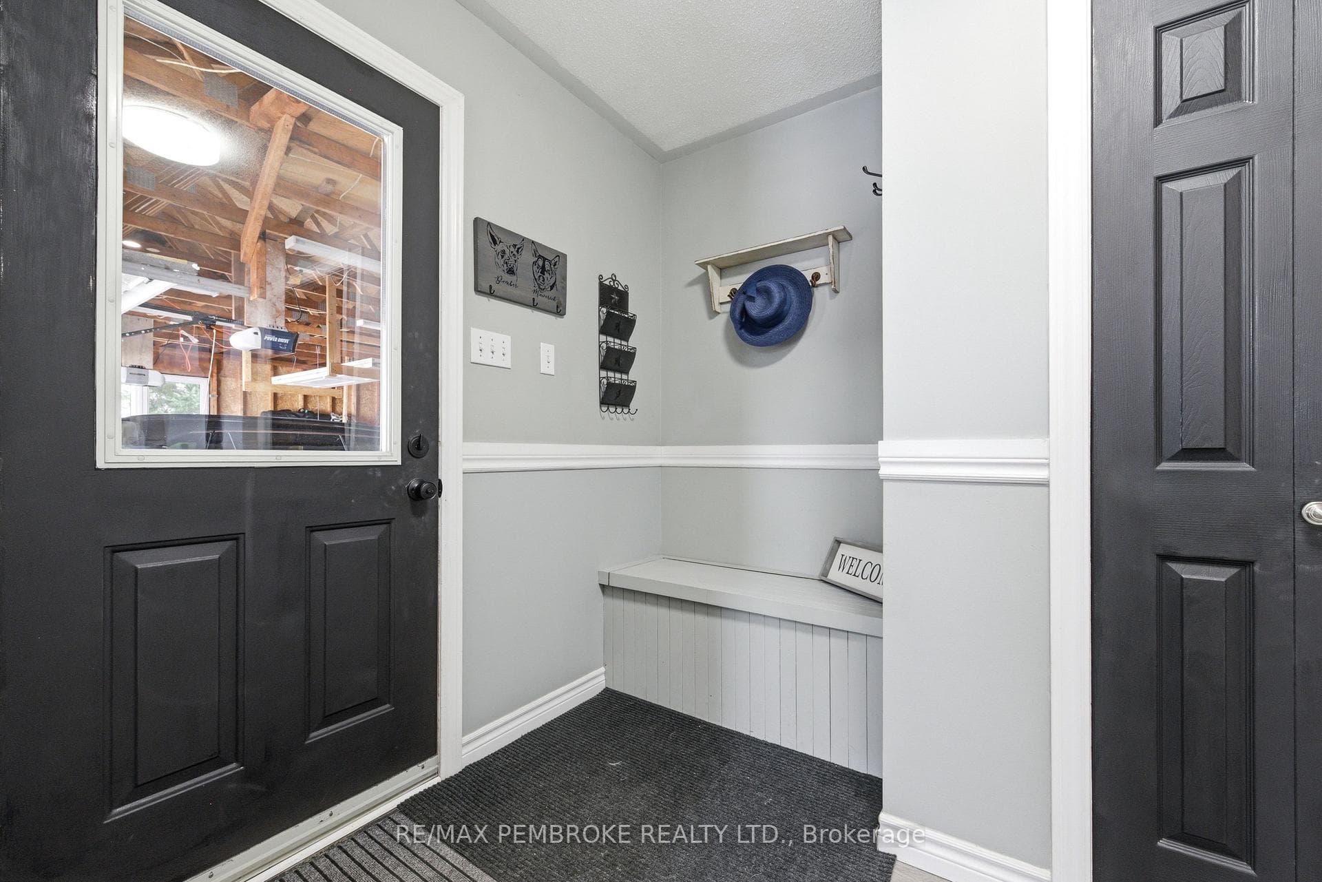 Door to the attached garage