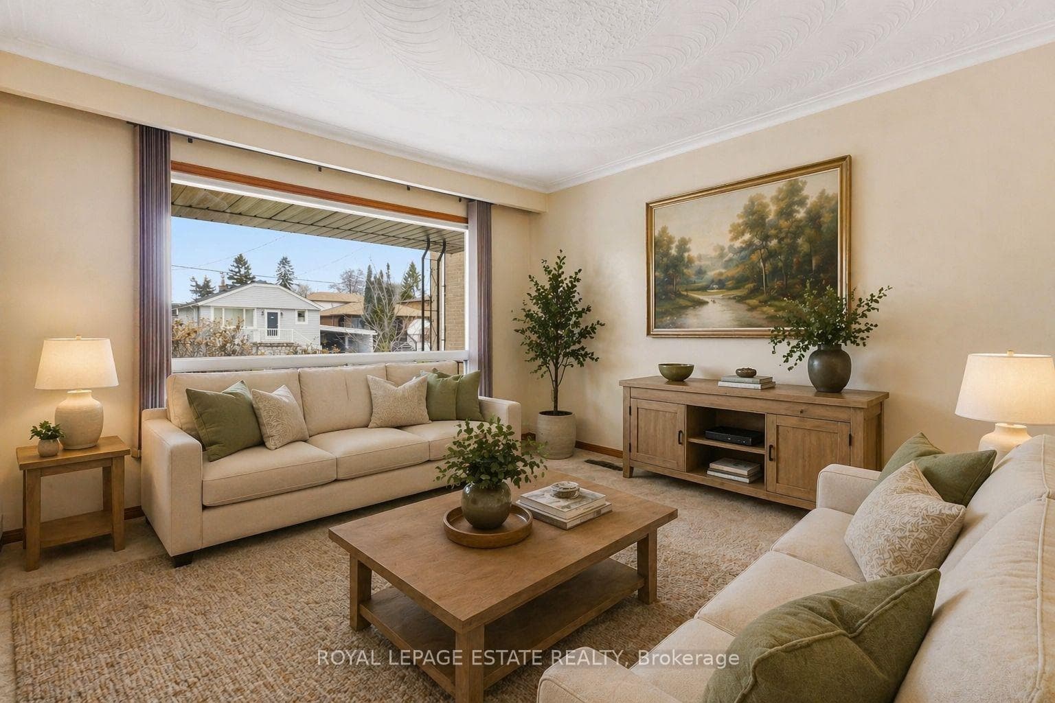 Virtually staged to show potential