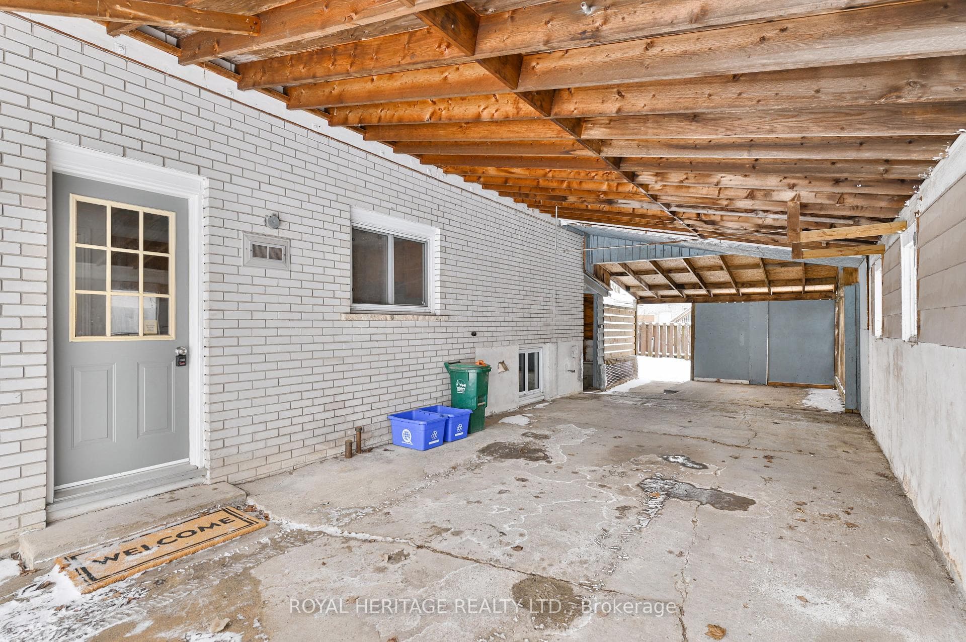 Car port- lots of storage space