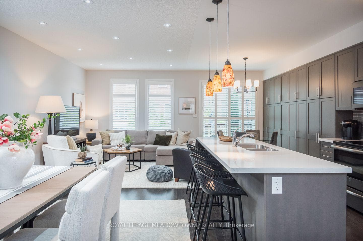 Sun-drenched open living area