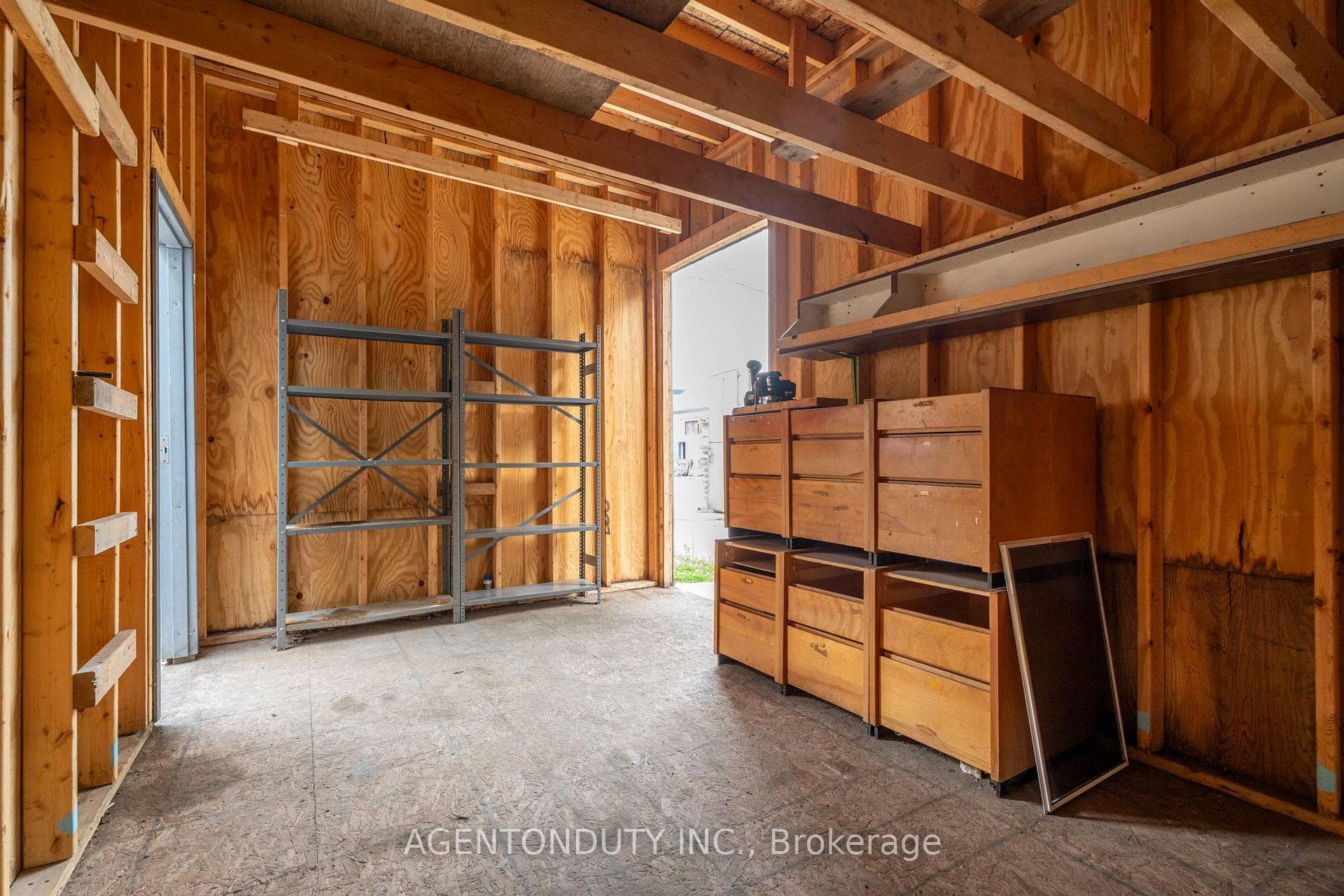 Interior of Shed