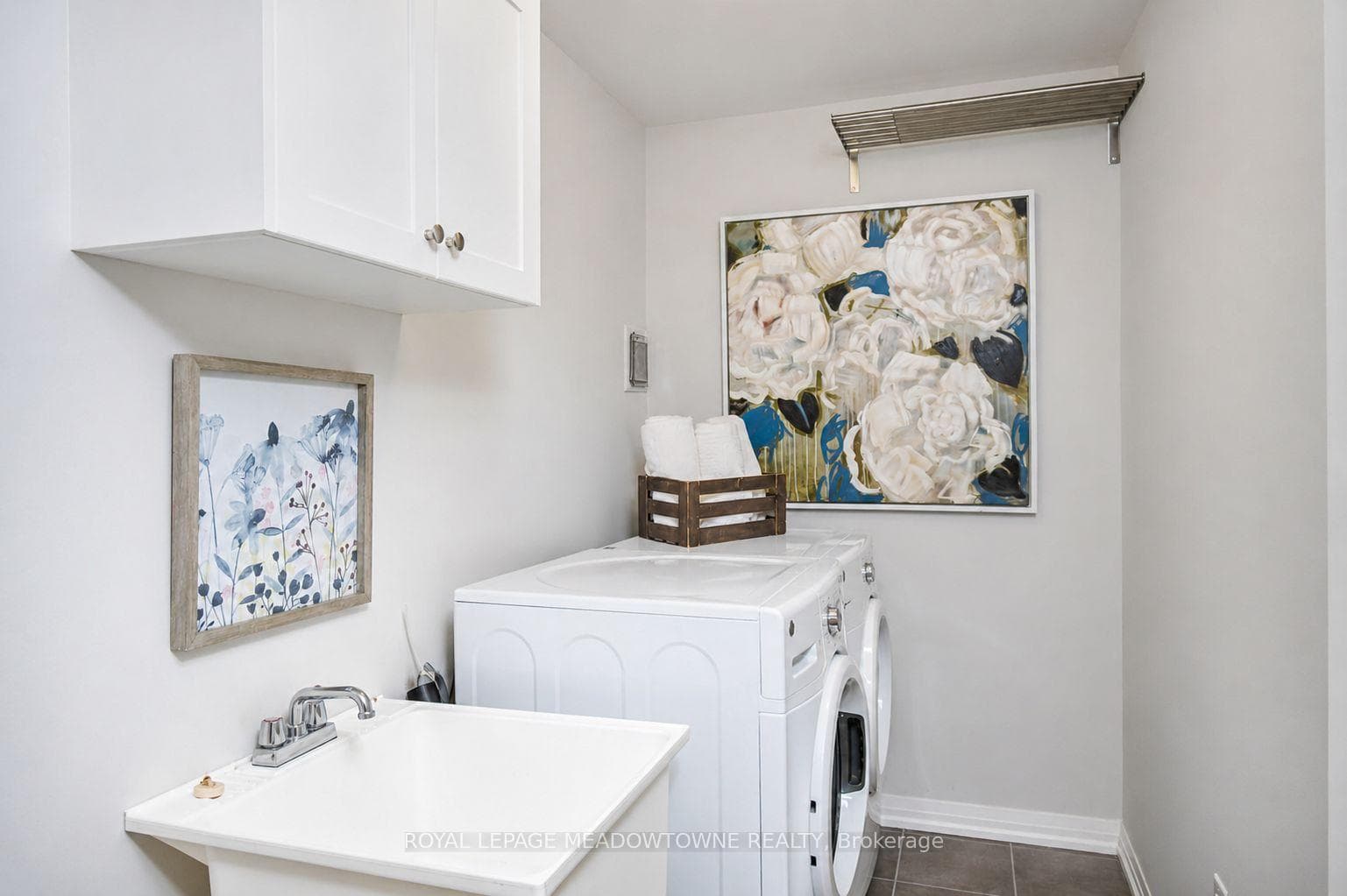Upper level laundry room