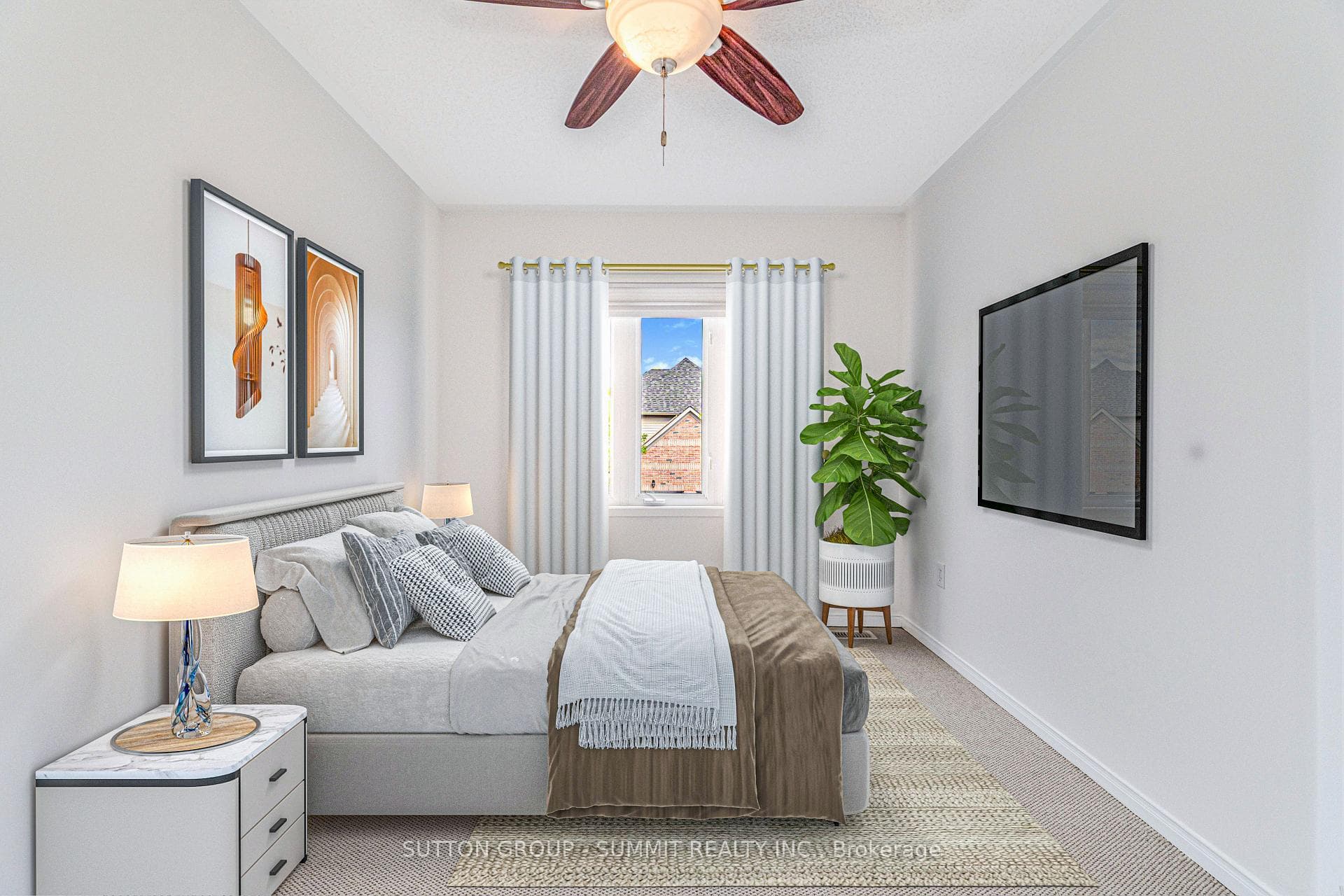 2 of 3 bedrooms upstairs