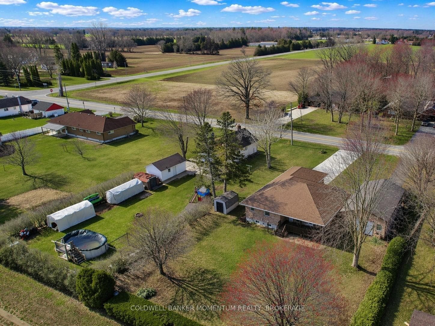 Aerial view of the area