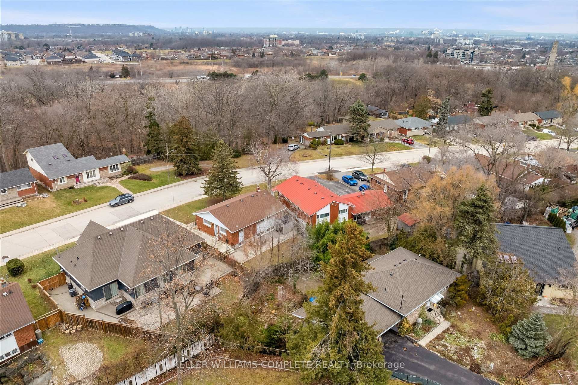 Looking NW toward Battlefield Park & Hamilton