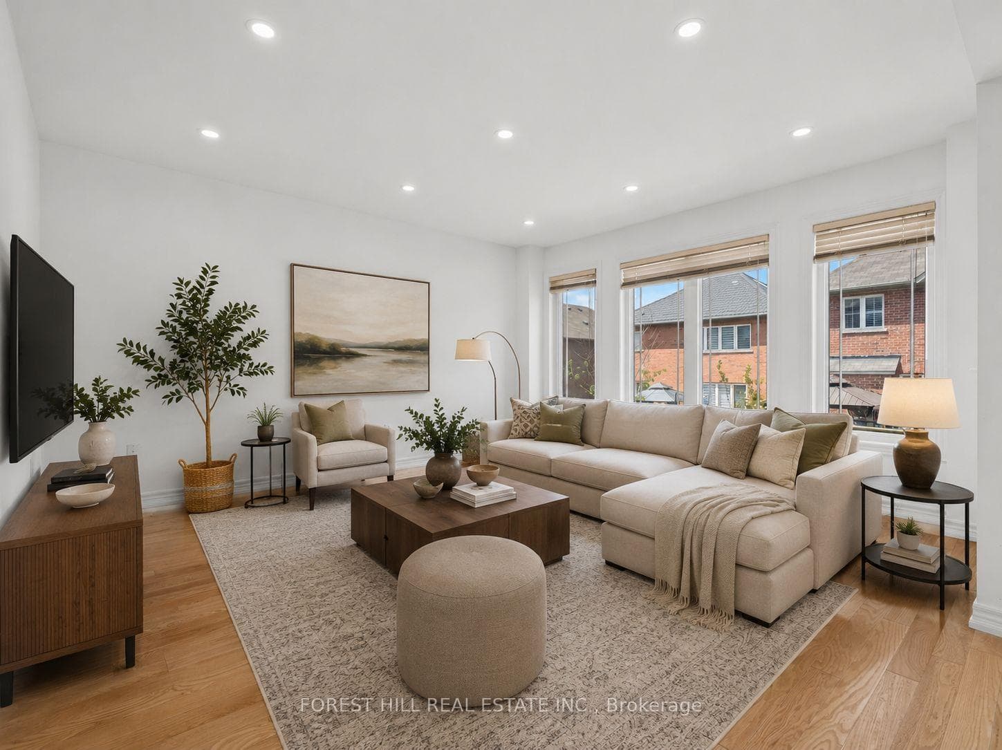 Family Room Virtually Staged