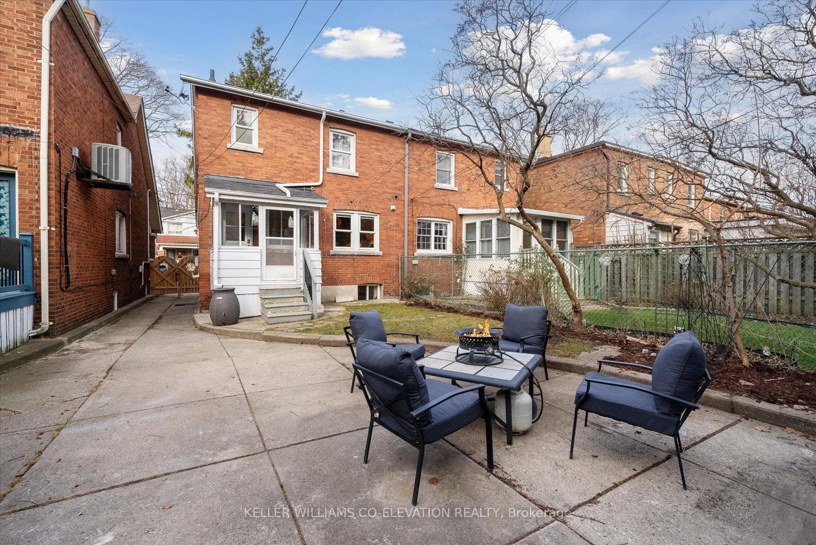 Spacious backyard