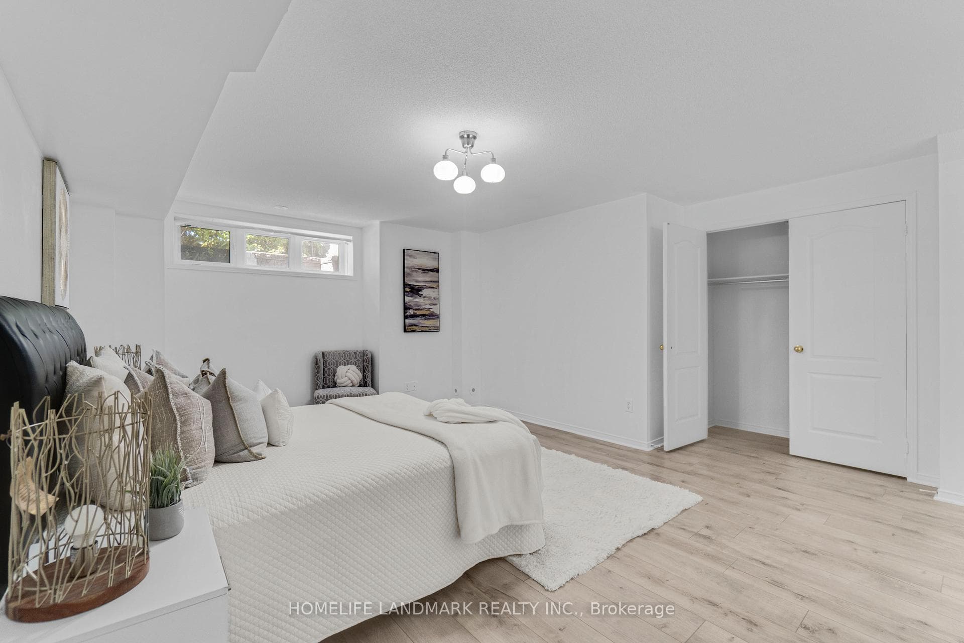 Primary Bedroom in Basement
