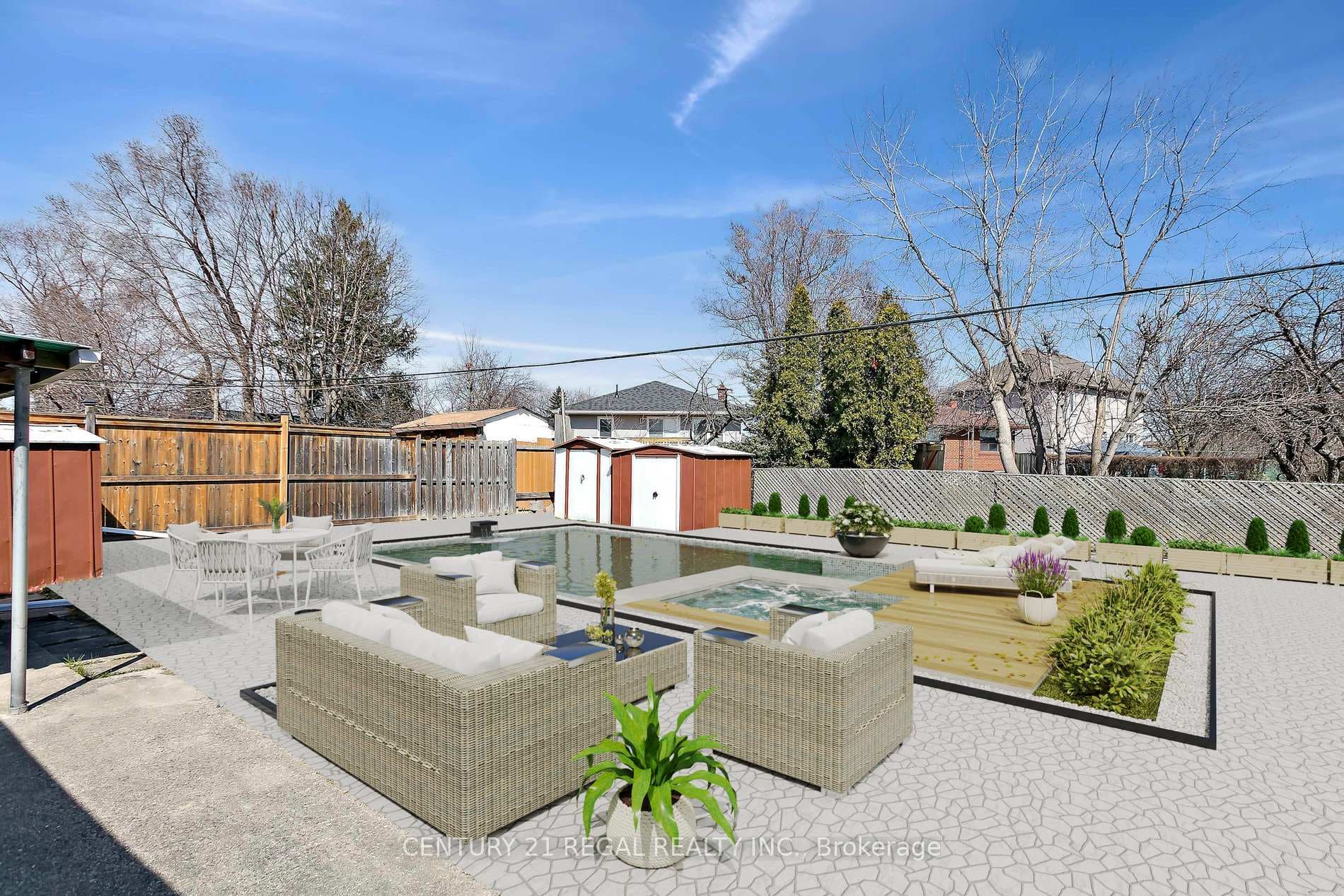 Backyard North East View