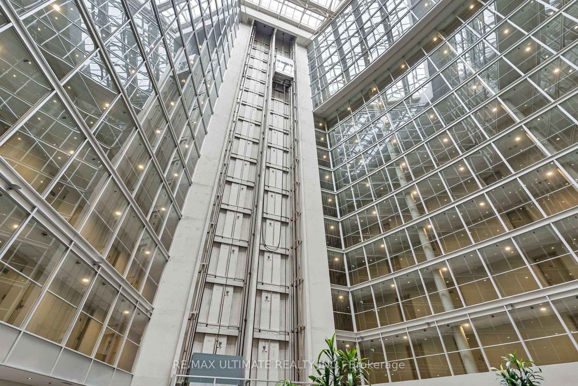 Atrium with Glass elevators