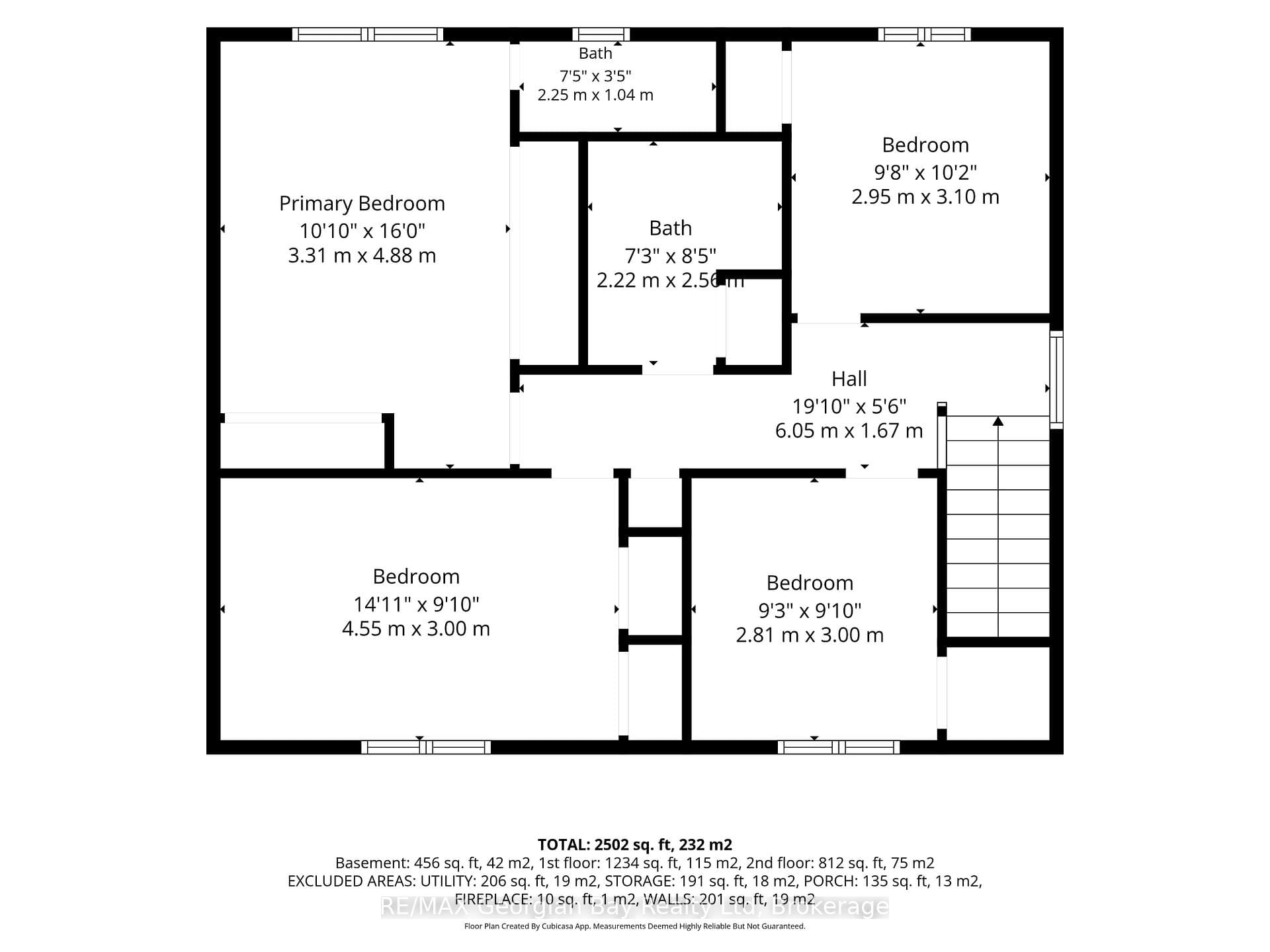 Second floor layout