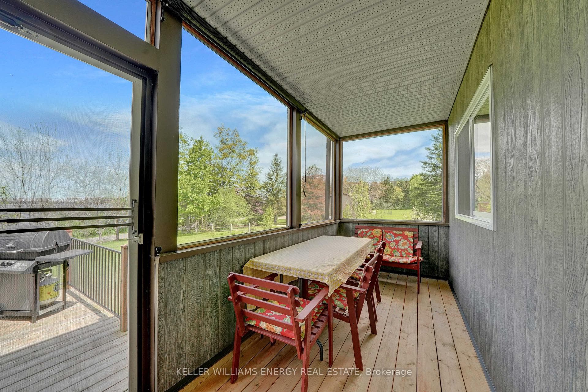 Sunroom takes in the lake views