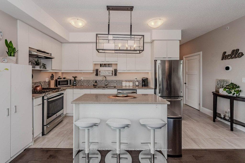 Added kitchen island for additional workspace