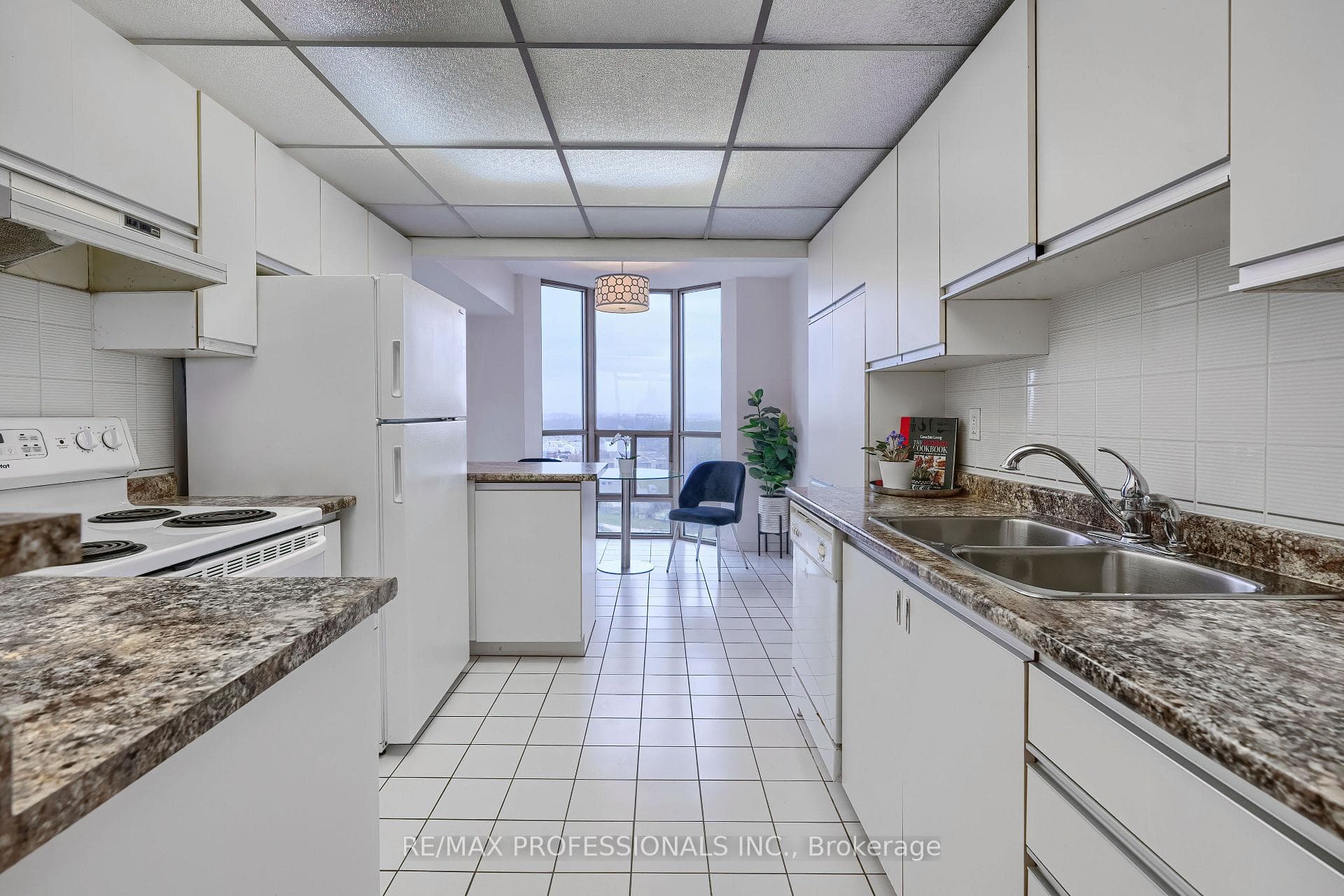 Neutral, White Kitchen with White Appliances