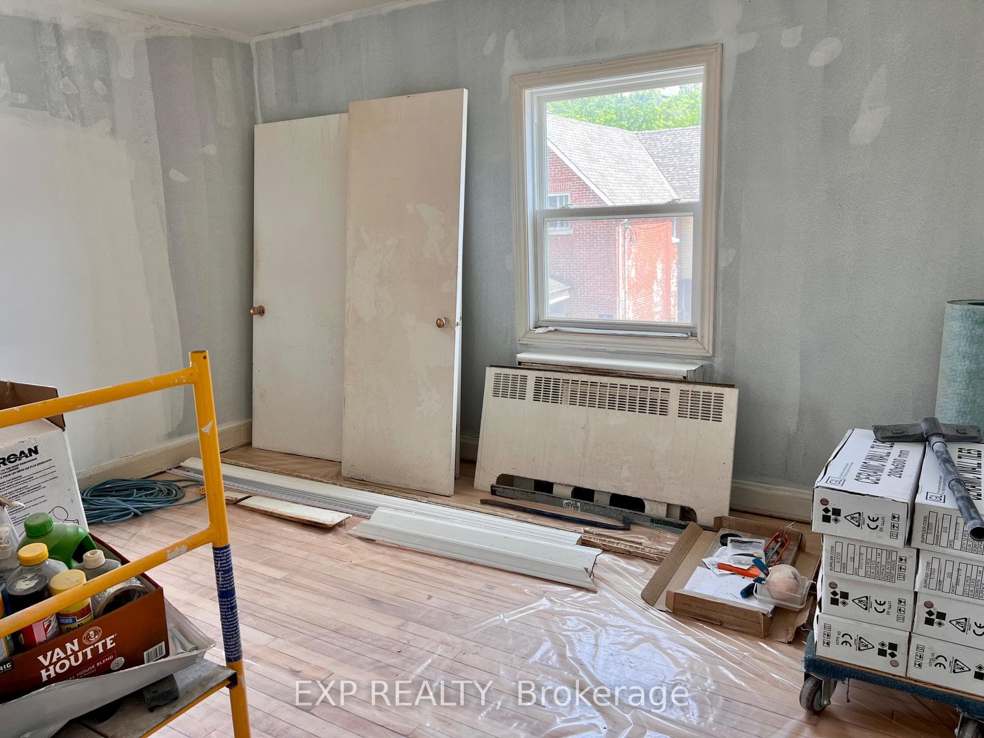 Primary bedroom currently being renovated