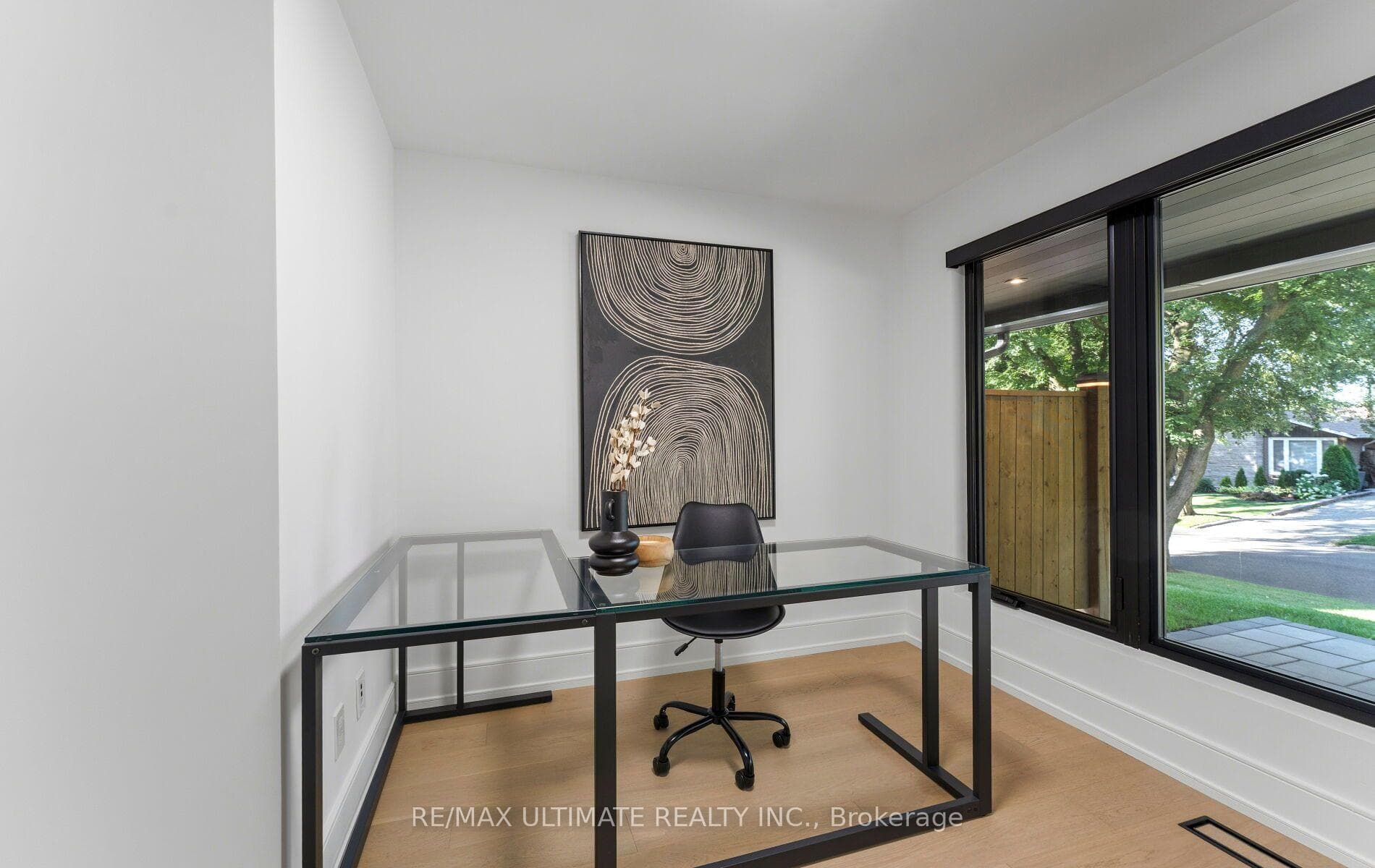 Main floor bedroom used as office