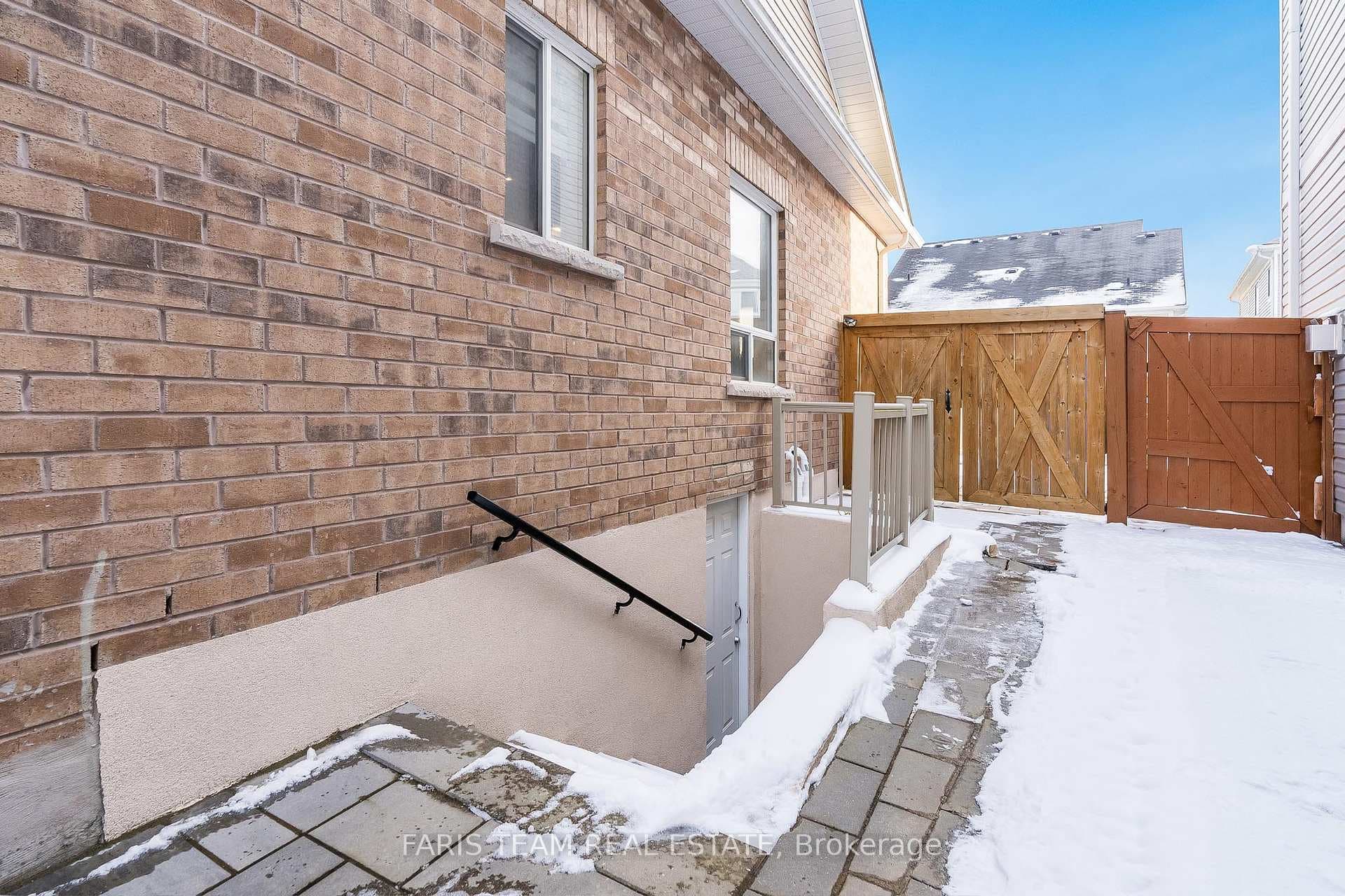 Separate entrance to the finished basement