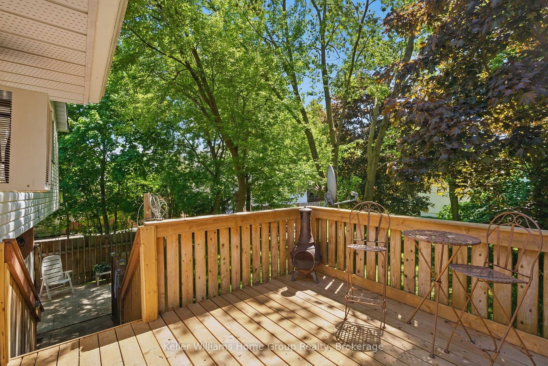 Back deck form the kitchen