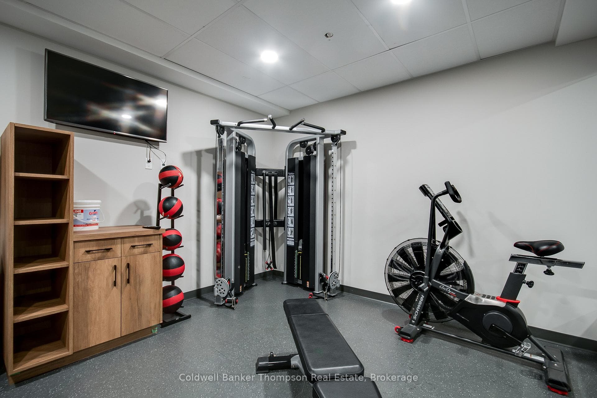 Gym within the Lakeside Lodge for owner use only
