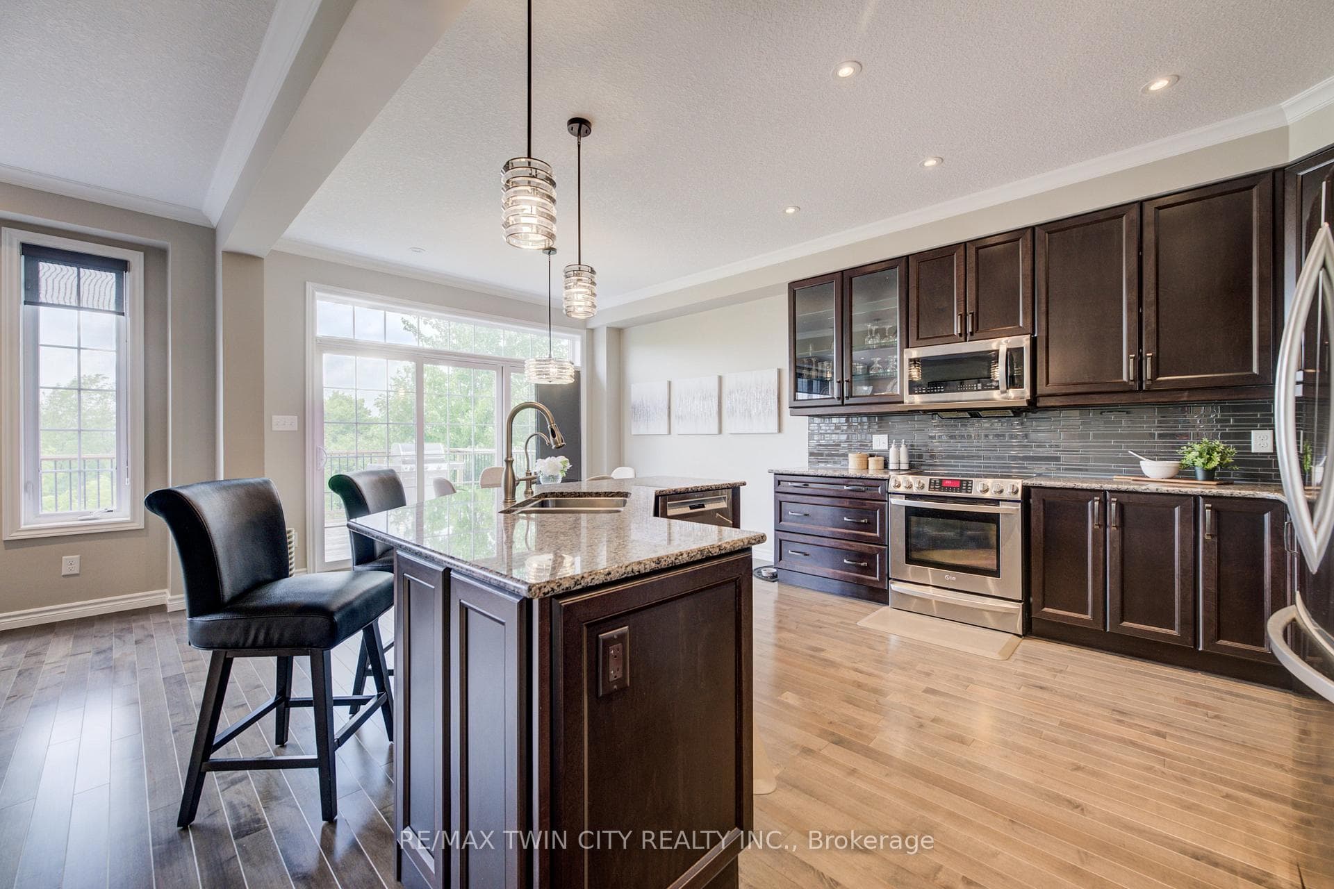 The stunning kitchen will impress any chef