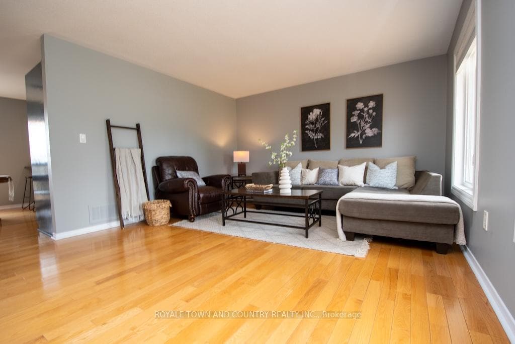 Open Living Room with hardwood floors