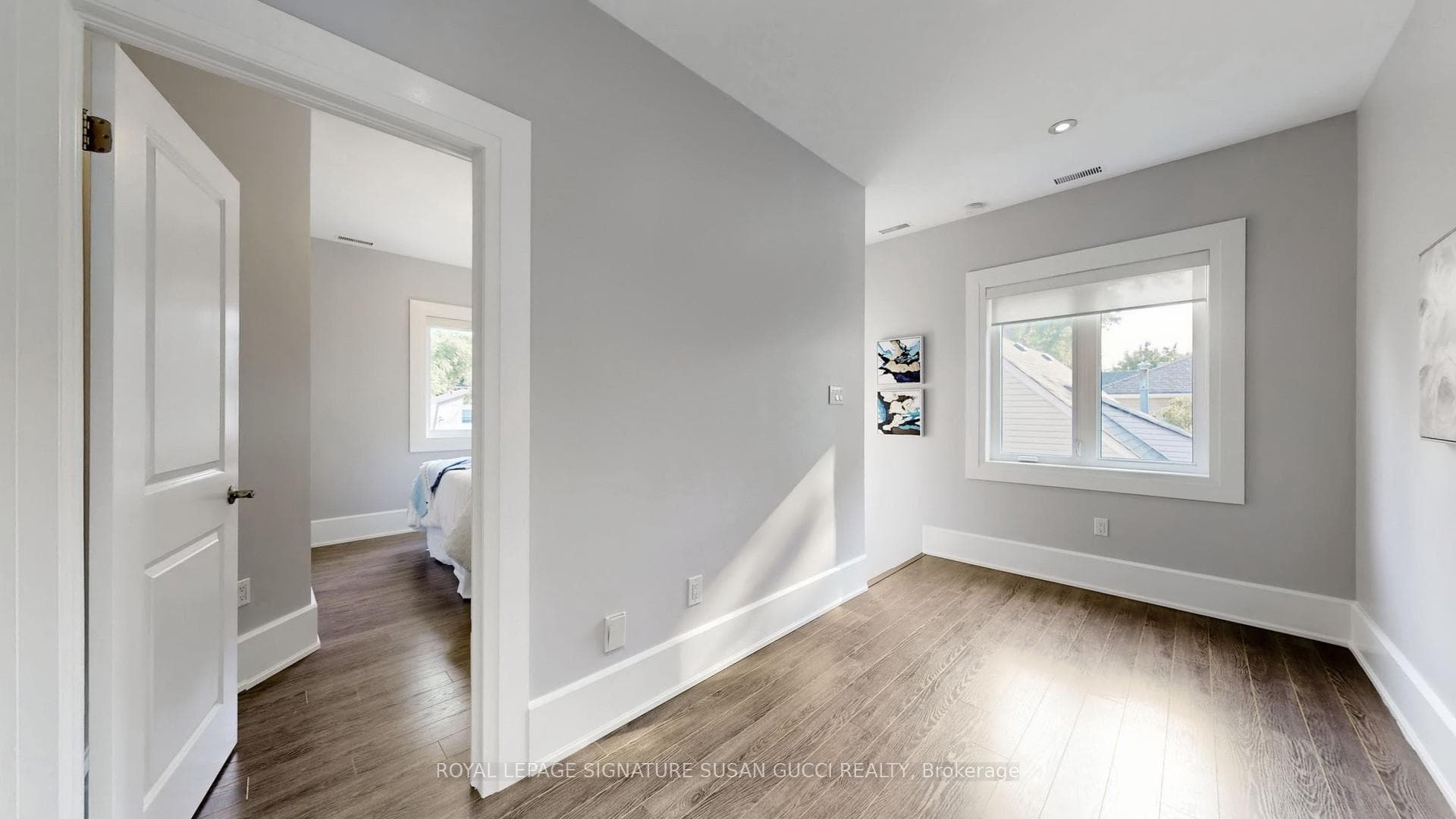 Wide bright hallway
