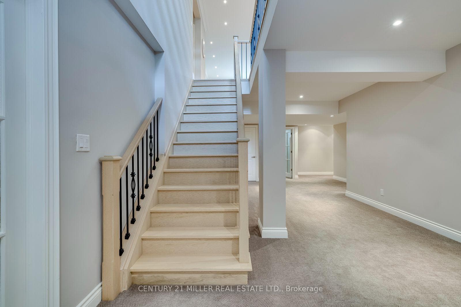 Finished Lower Level With Staircase