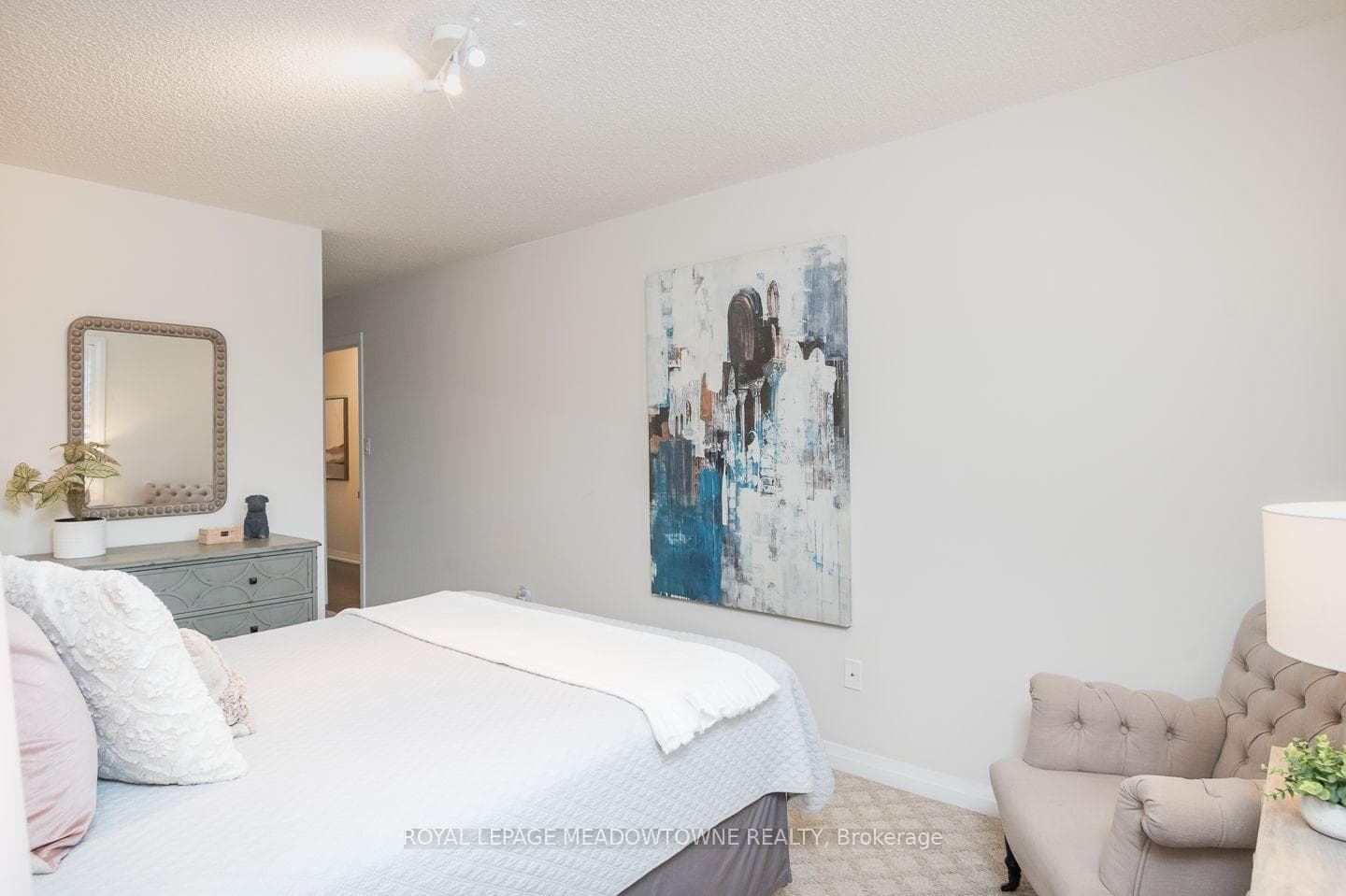 Well-appointed bedroom with room to grow