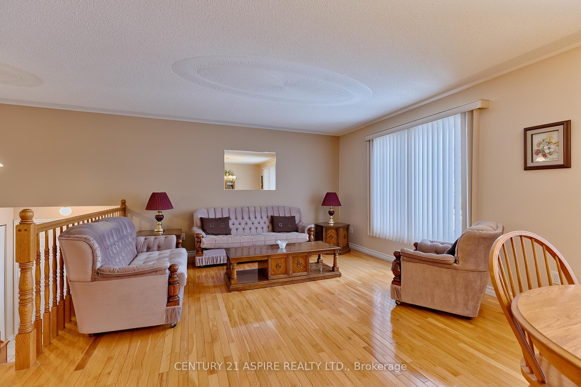 Gleaming hardwood floors.