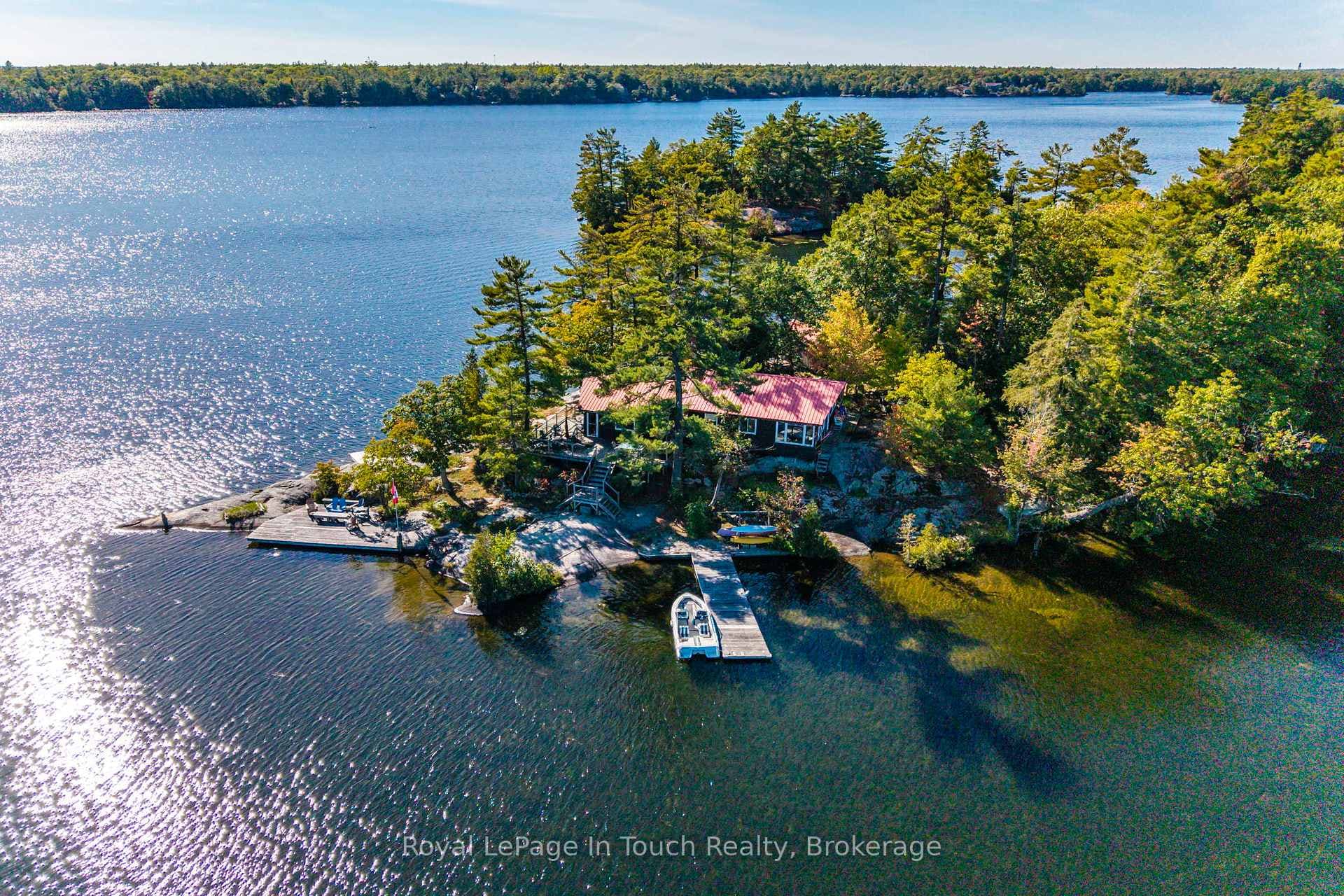 Overhead cottage view