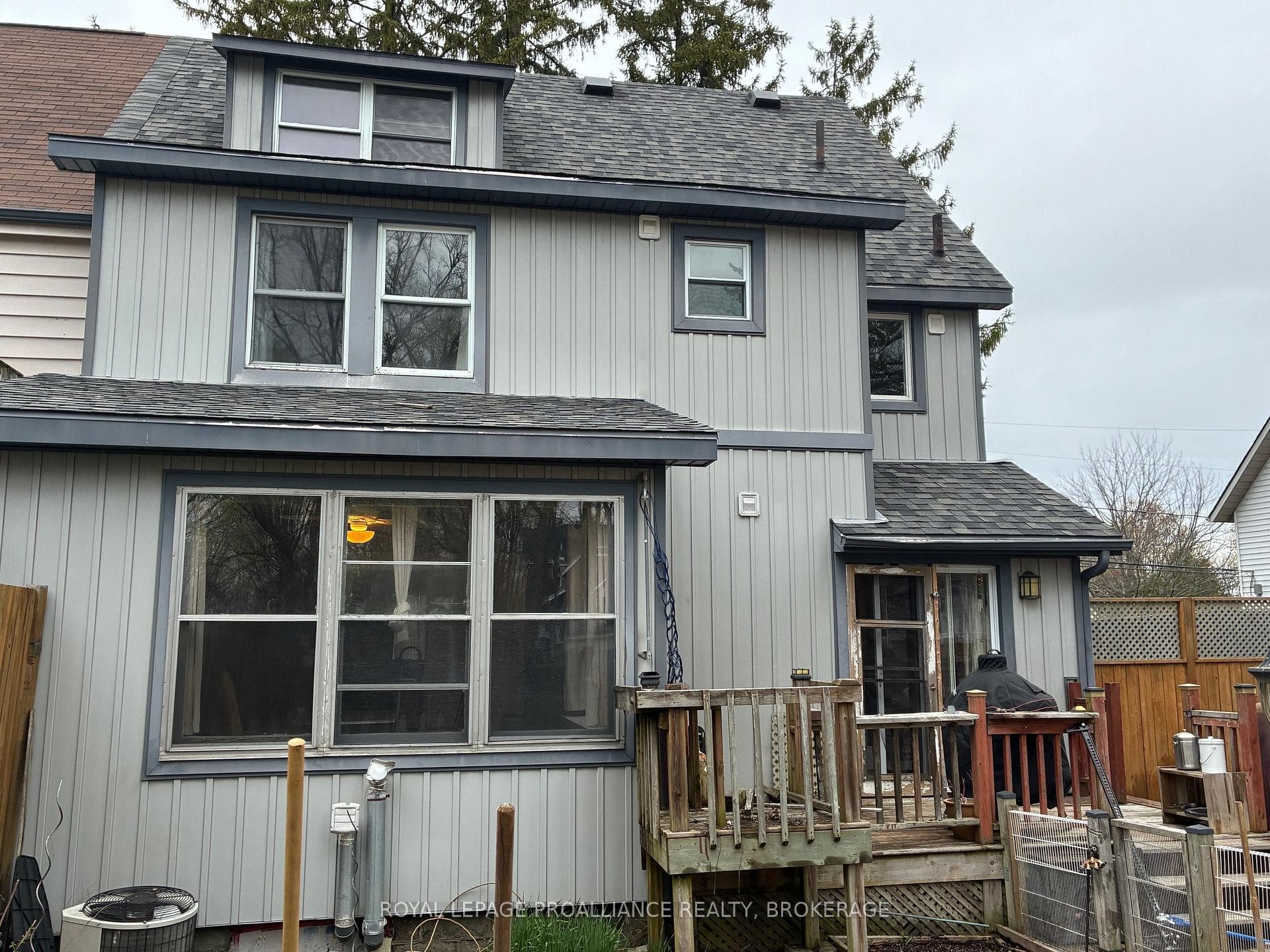 newer shingles and siding, rear view