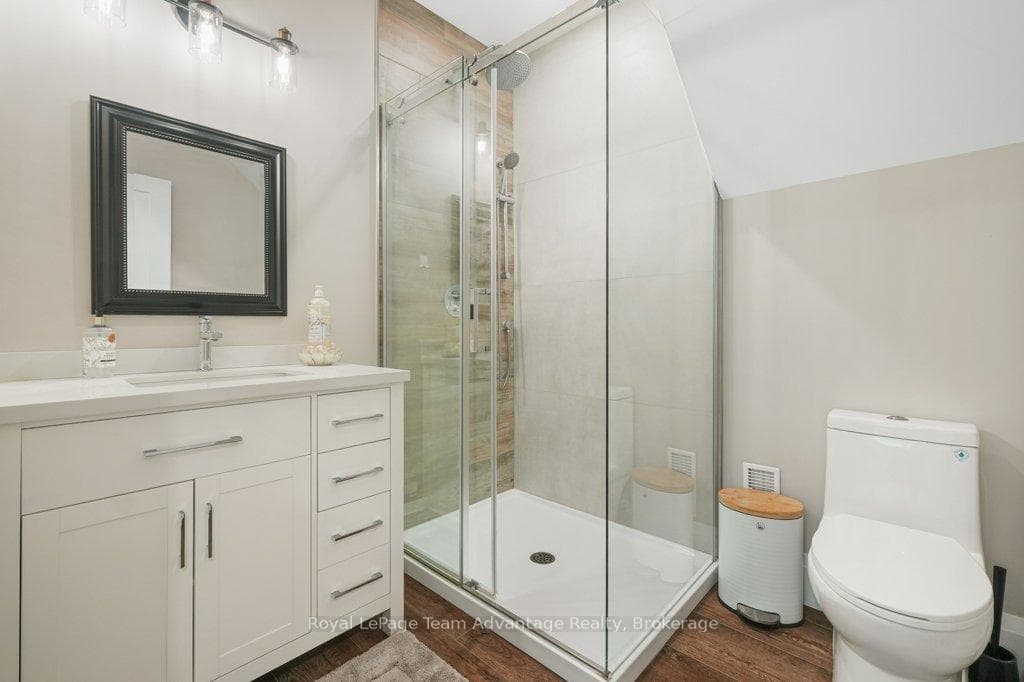 lower level bathroom