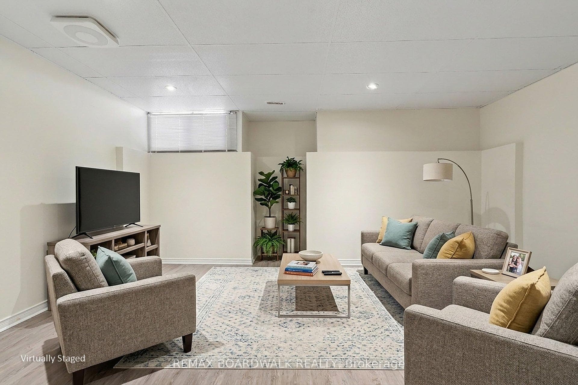 Virtually Staged Basement