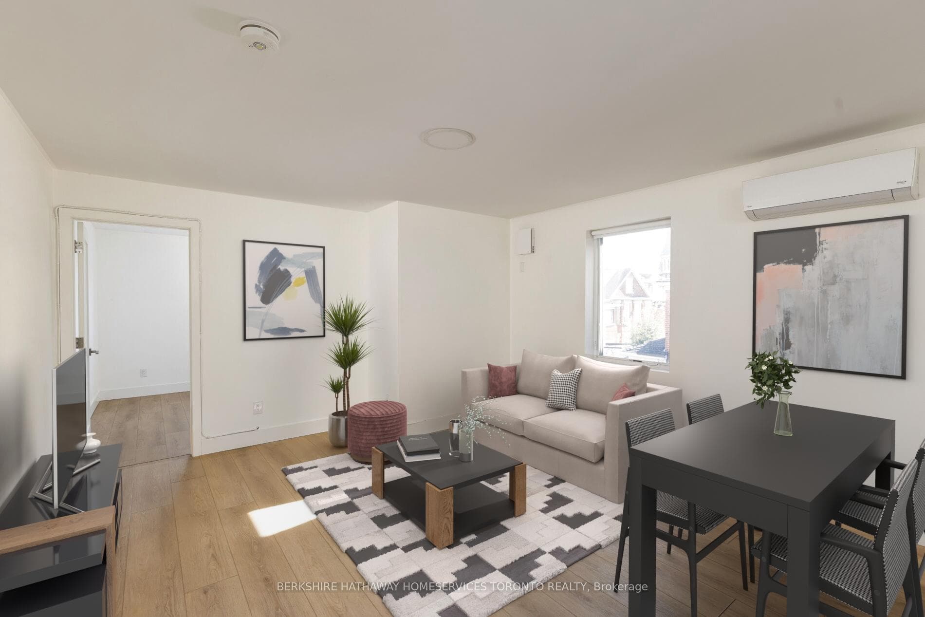 Living/Dining Digitally Staged