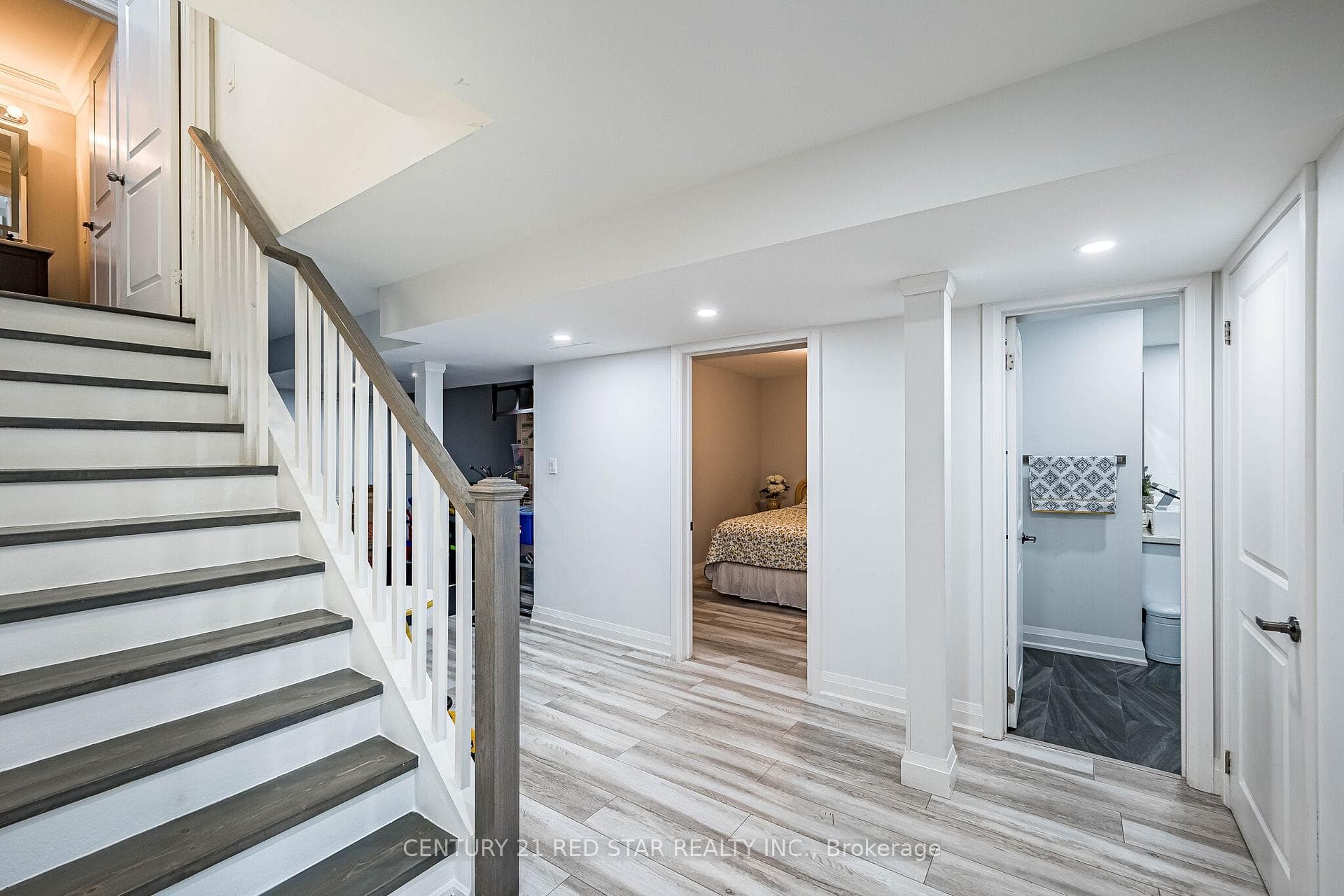 Finished stairs to the basement