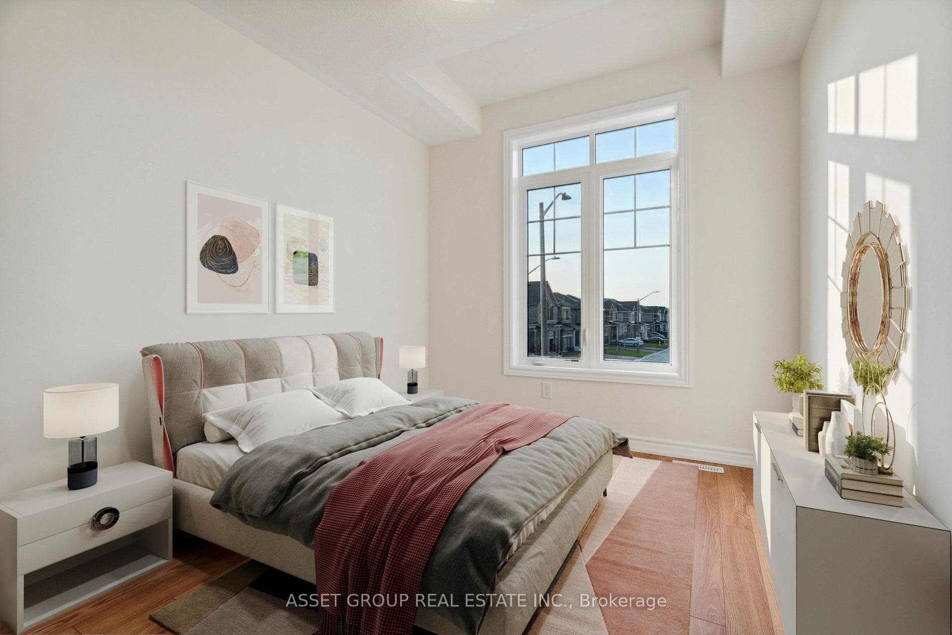 Large 3rd Bedroom Virtually Staged As A Bedroom