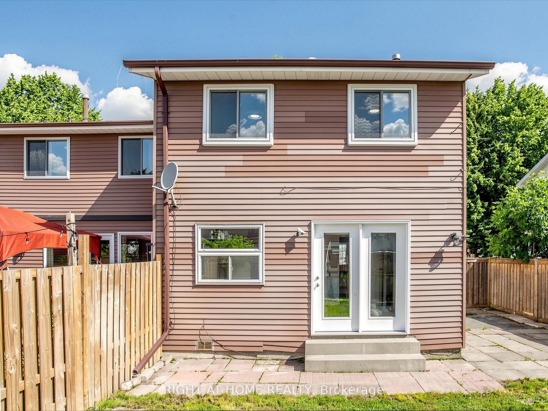 Rear of home