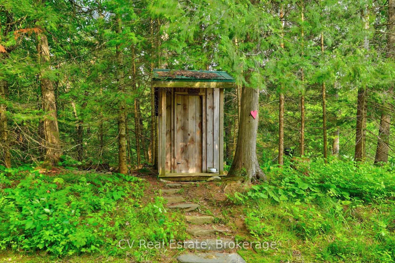 Two outhouses
